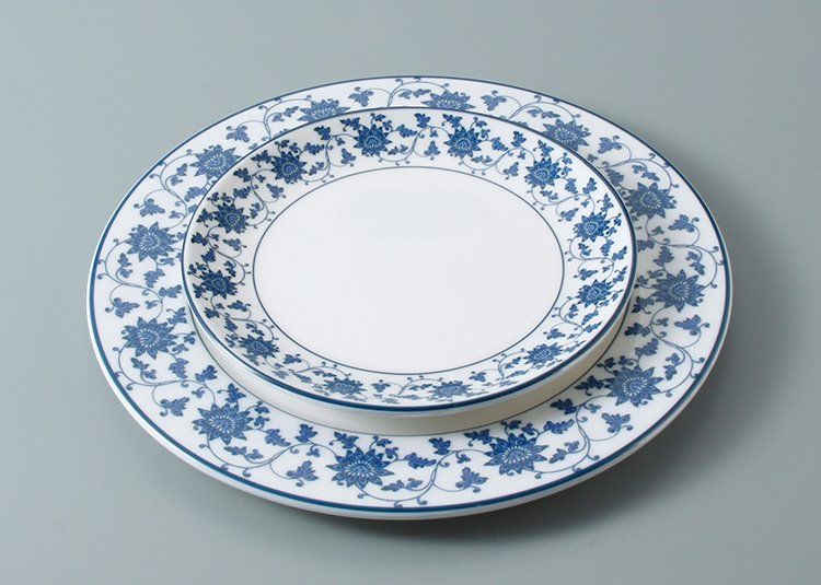 Chinese Style On Glaze Decal 7pc Melamine Crockery Sets